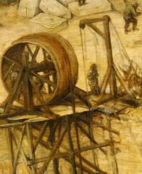 Dettaglio della gru dalla Torre di Babele, 1563